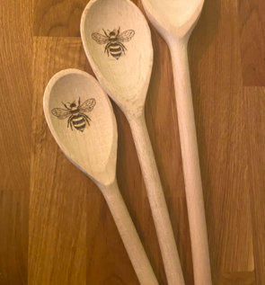 Wooden kitchen spoons